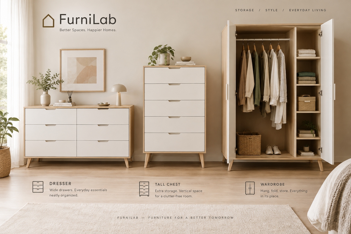 Dresser, Chest, or Wardrobe? How to Choose the Right Bedroom Storage Furniture
