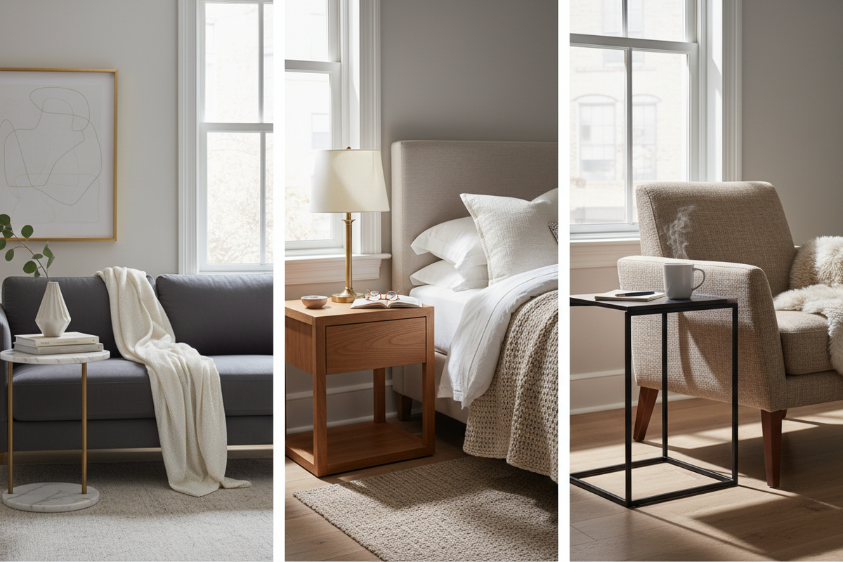 How to Choose the Perfect Side Table for Every Room in Your Home