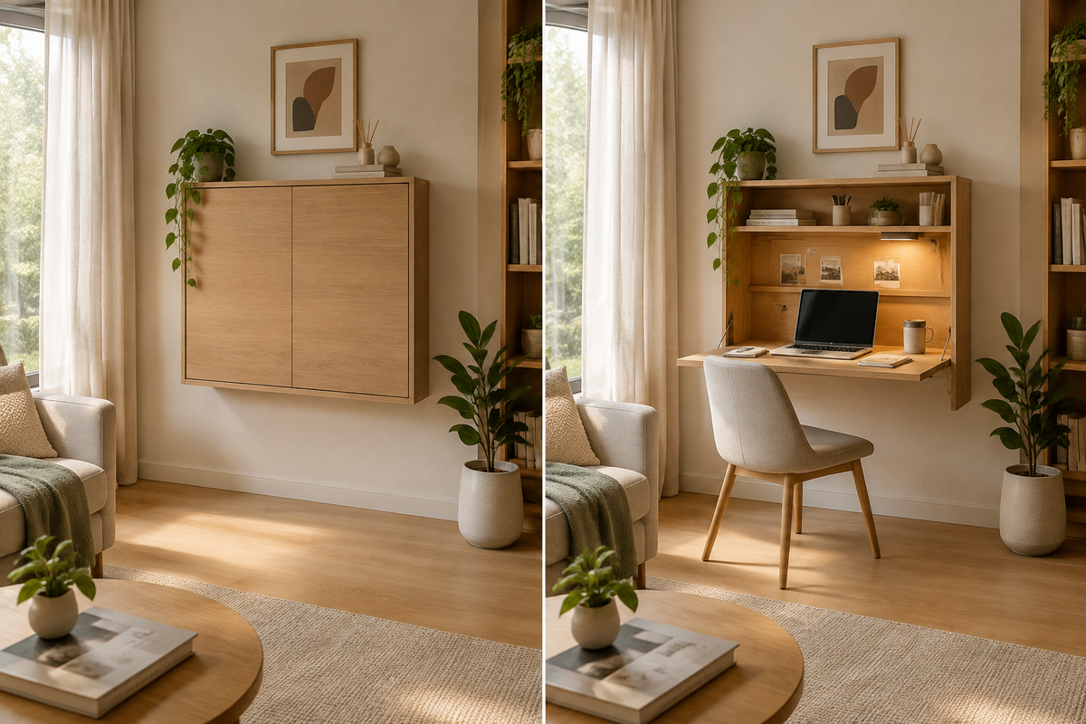 How to Create a Home Office That Disappears When the Workday Ends