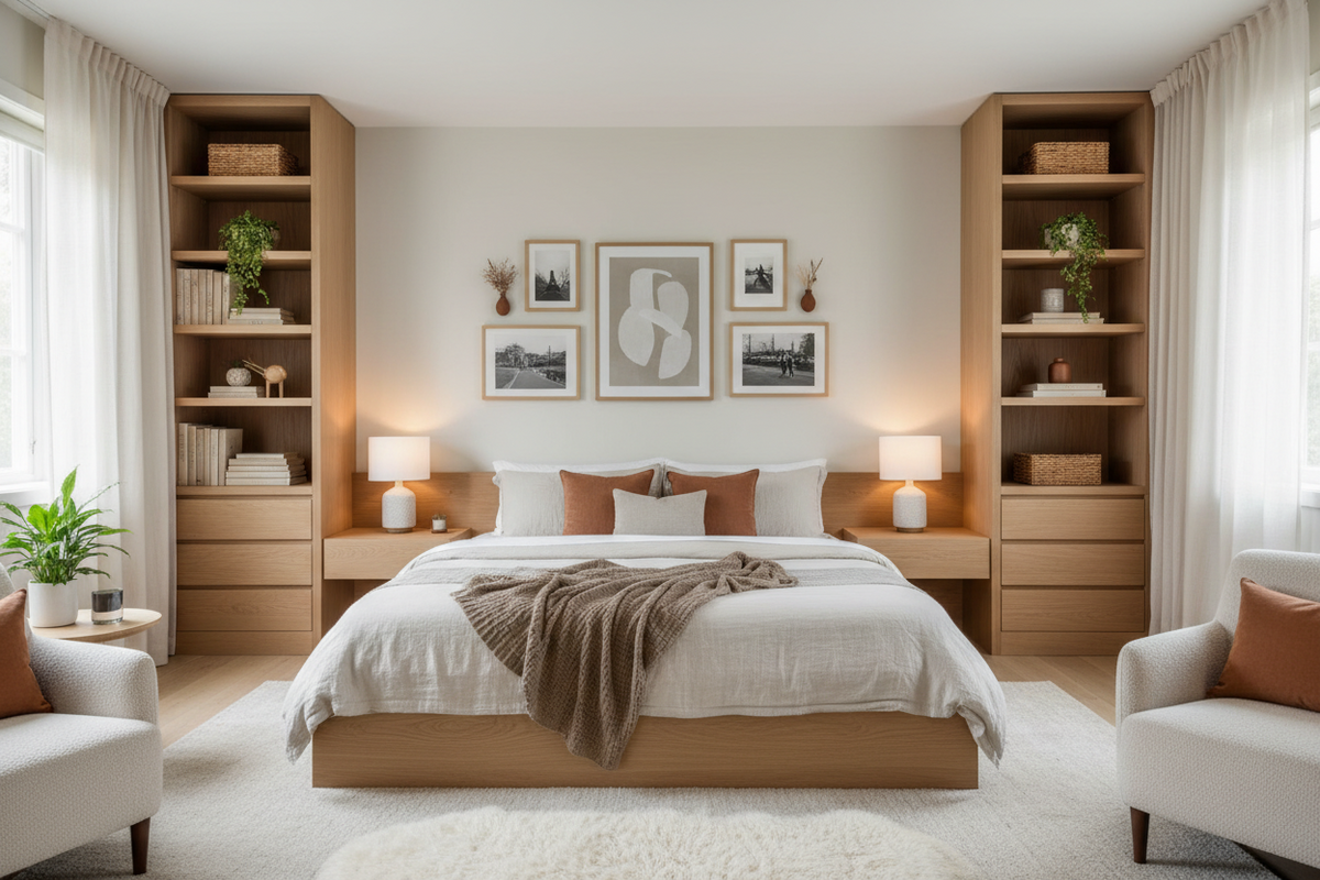 How to Design a Bedroom for Two: Creating Comfort, Storage, and Personal Space