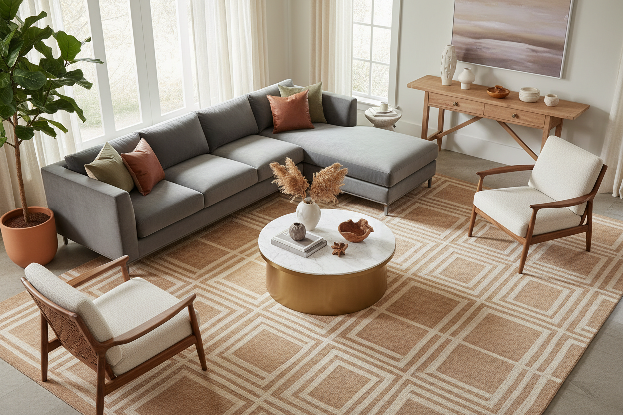 The Ground Up: How to Anchor Your Furniture with the Perfect Area Rug