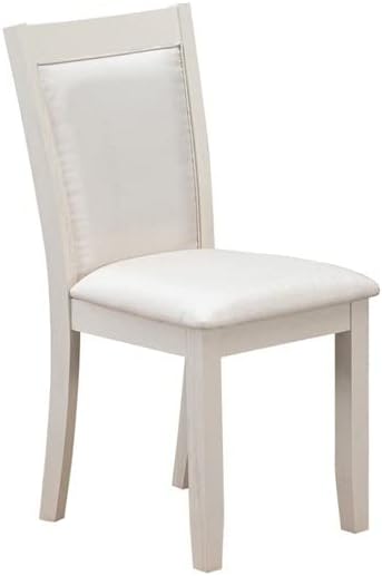 East West Furniture X077MZ001-9 9 Piece Dining Room Table Set Includes a Rectangle Dining Table with X-Legs and 8 Cream Linen Fabric Upholstered Parson Chairs, 40x72 Inch, Multi-Color
