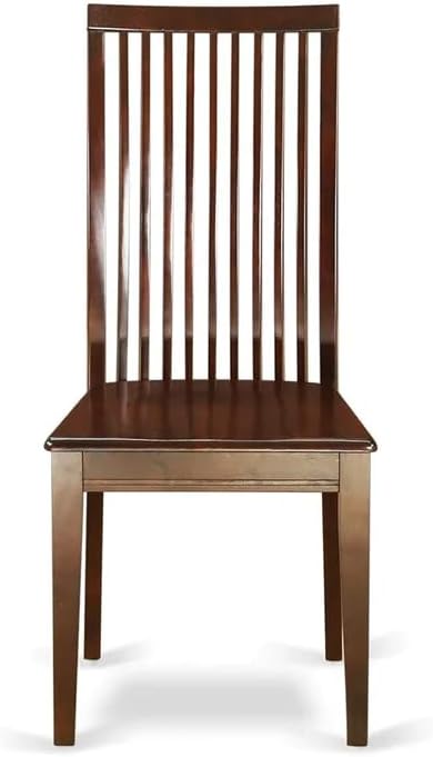 East West Furniture DOIP5-MAH-W 5 Piece Dining Room Furniture Set Includes a Rectangle Kitchen Table with Butterfly Leaf and 4 Dining Chairs, 42x78 Inch, Mahogany