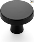 Ravinte 50 Pack 1-1/4 Inch Kitchen Cabinet Knobs Solid Round Dresser Drawer Knobs Matte Black Dresser Knobs Simple Cabinet Hardware for Cupboard Drawer Pulls