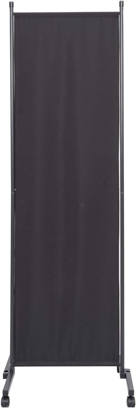 Room Divider Portable 22'' Partition Room Dividers and Folding Privacy Screens Single Panel Wall Divider for Room Separation, Freestanding Fabric Room Divider Panel with Wheel for Home Office Hospital