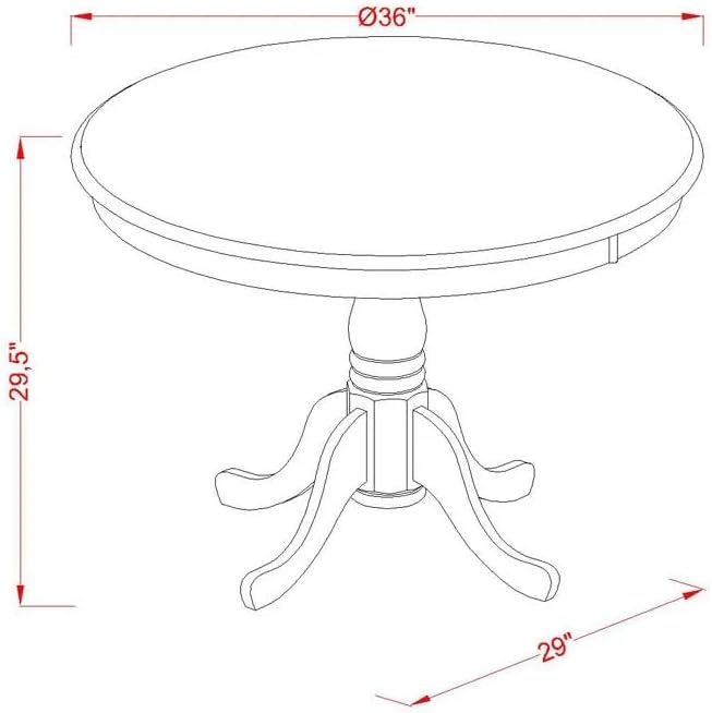 East West Furniture ANAS3-LWH-43 3 Piece Dining Table Set consists A Dinner Table and 2 Willow Green Polyester Fabric Parson Kitchen Chairs with Stylish Back- Linen White Finish