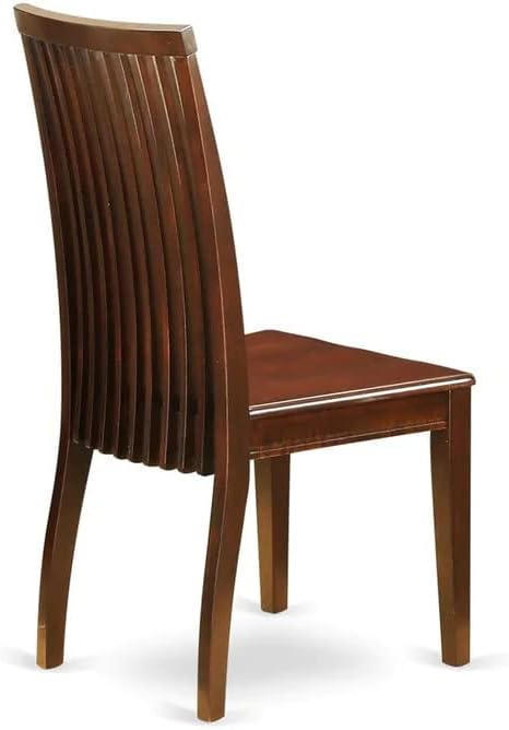 East West Furniture DOIP7-MAH-W 7 Piece Dining Table Set Consist of a Rectangle Dining Room Table with Butterfly Leaf and 6 Wood Seat Chairs, 42x78 Inch, Mahogany