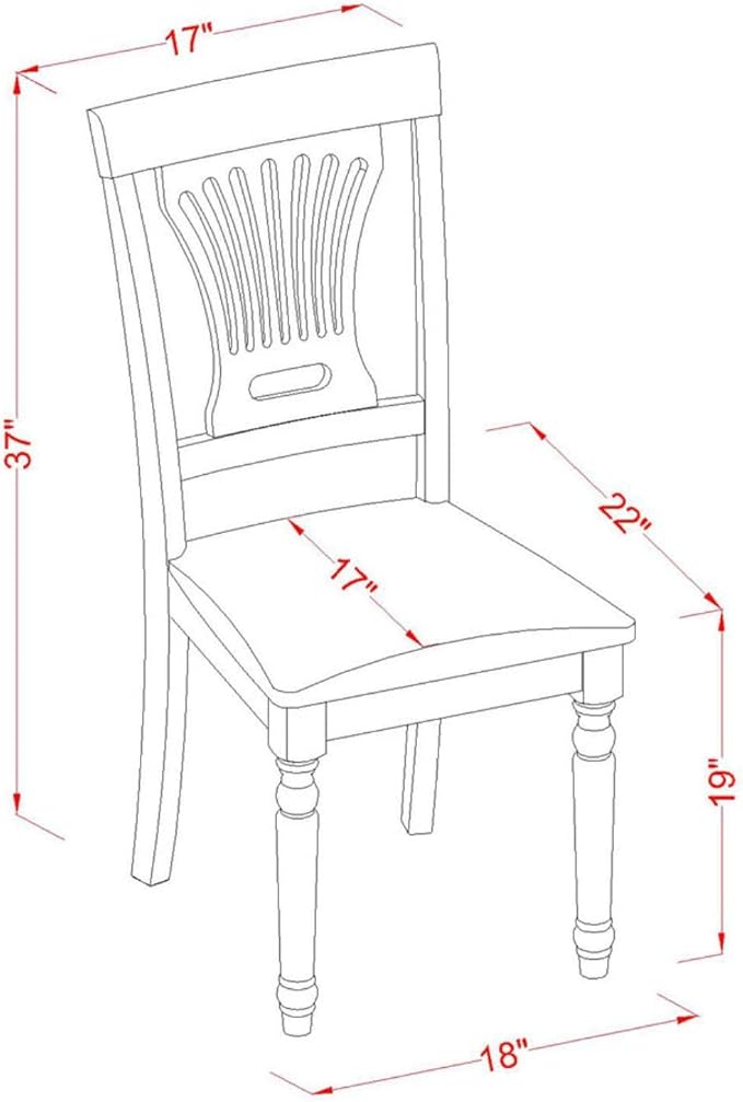 East West Furniture DLPL5-BMK-C 5 Piece Dinette Set for 4 Includes a Round Dining Table with Dropleaf and 4 Linen Fabric Dining Room Chairs, 42x42 Inch, Buttermilk & Cherry