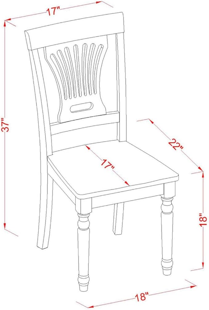 East West Furniture DLPL3-BCH-W 3 Piece Modern Dining Table Set Contains a Round Wooden Table with Dropleaf and 2 Dining Room Chairs, 42x42 Inch, Black & Cherry