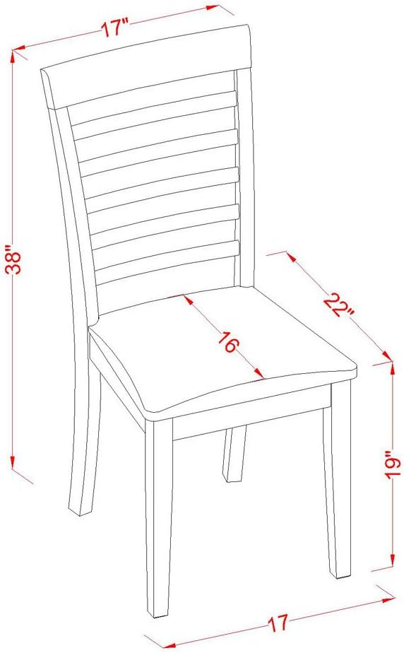 East West Furniture Milan 7 Piece Kitchen Set Consist of a Rectangle Table with Butterfly Leaf and 6 Linen Fabric Dining Room Chairs, 36x54 Inch, MILA7-SBR-C