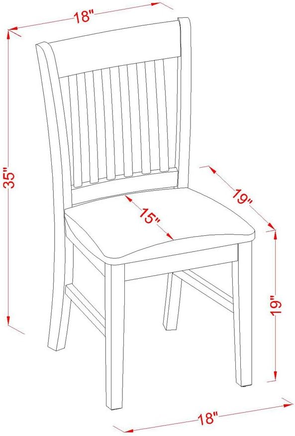 East West Furniture MZNO5-OAK-C 5 Piece Kitchen Table Set for 4 Includes a Rectangle Dining Room Table with Dropleaf and 4 Linen Fabric Upholstered Chairs, 36x54 Inch, Oak