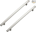 5 Pack Cabinet Handles 7.5" Hole Center - Curved Cabinet Pulls Brushed Nickel Drawer Pulls for Kitchen Cupboard Solid Hardware for Dresser Drawer Arch Hardware