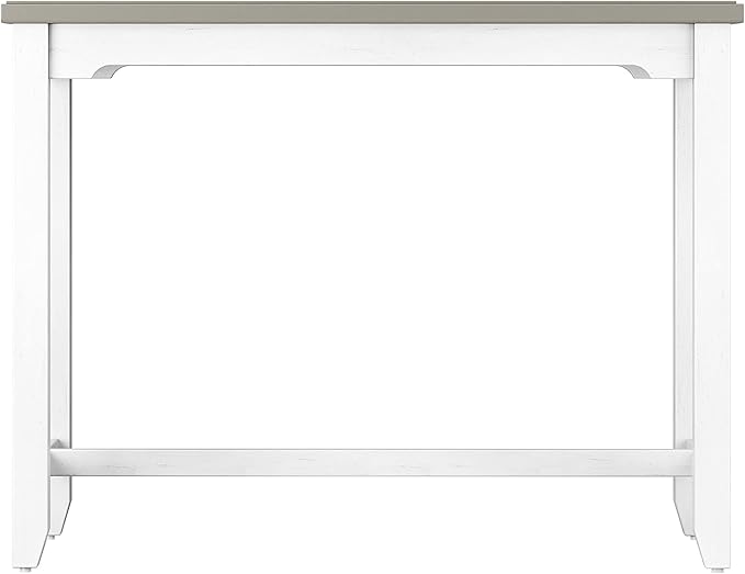 Hillsdale Furniture Hillsdale Clarion Side, Distressed Gray/Sea White Counter Height Table
