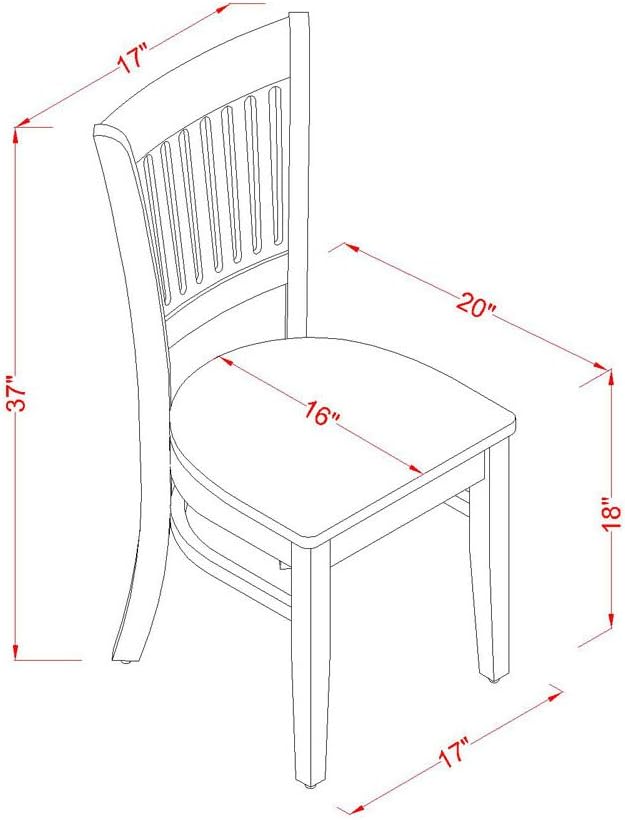 East West Furniture NDVA3-OAK-W 3 Piece Modern Dining Table Set Contains a Rectangle Wooden Table with Dropleaf and 2 Dining Chairs, 30x48 Inch, Oak