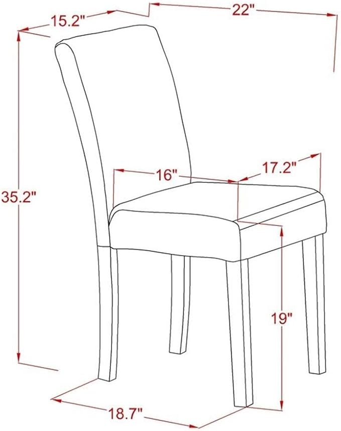 East West Furniture X797AB747-7 7 Piece Dining Table Set Consist of a Rectangle Dining Room Table with X-Legs and 6 Light Sable Linen Fabric Upholstered Chairs, 40x72 Inch, Multi-Color