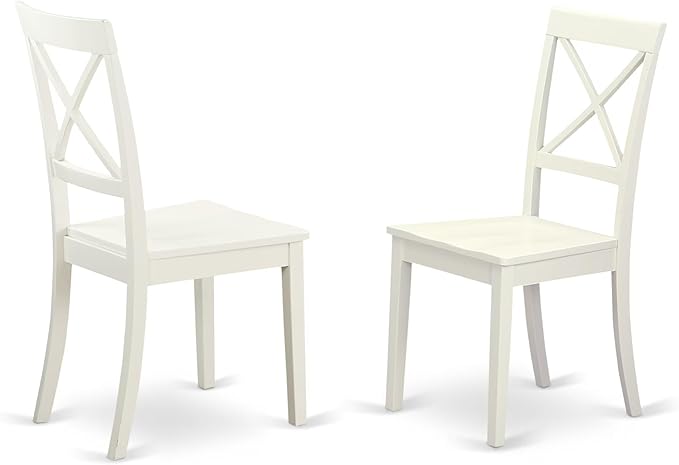 East West Furniture VABO9-LWH-W 9 Piece Modern Dining Table Set Includes an Oval Wooden Table with Butterfly Leaf and 8 Kitchen Dining Chairs, 40x76 Inch, Linen White