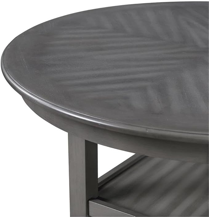 New Classic Furniture Cori 5-Piece Counter Dining Table Set, Gray