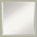 Amanti Art Silver Bathroom Mirror for Over Sink, 22x22 Florence Silver Square Vanity Mirror, Medium Casual Frame, Hangs Horizonally and Vertically, Bathroom Wall Decor, Beveled Edge from WI, USA
