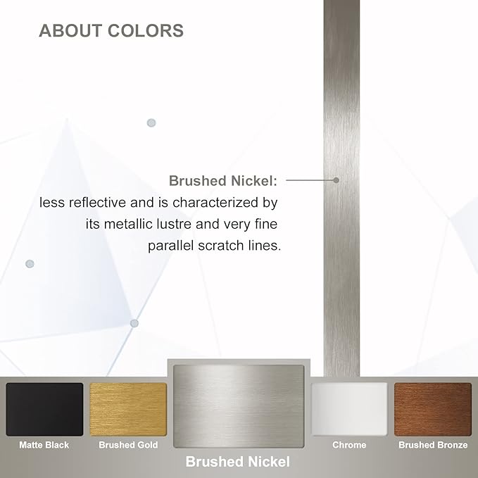 ANDY STAR Brushed Nickel Mirror for Bathroom, 22"x30" Silver Metal Frame Wall Mirror, Rectangular Stainless Steel Rounded Corner Mirror with 1’’ Deep Set Design Hangs Horizontal Or Vertical