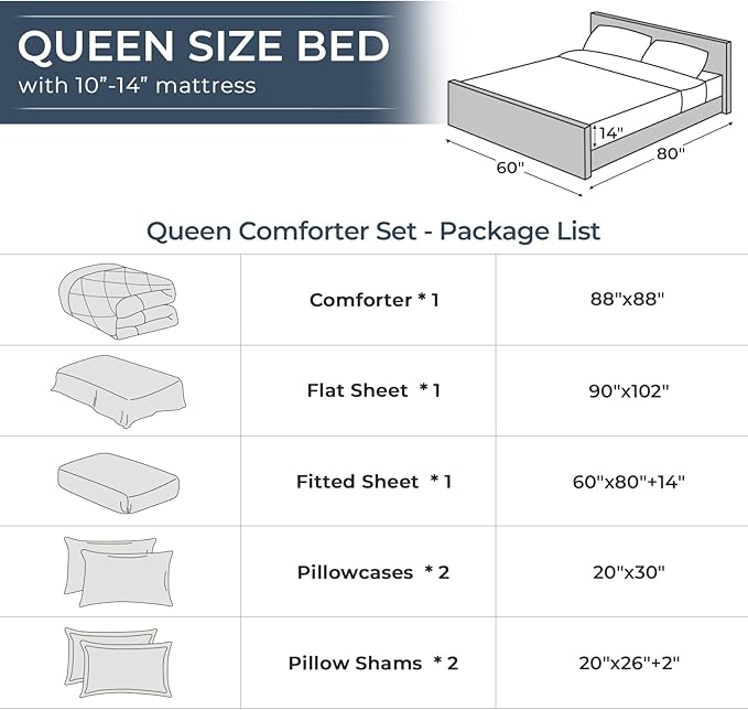 HEVUMYI Hot Pink & Baby Pink Queen Comforter Set - 7-Piece All Season Bed in a Bag Queen, Ultra Soft Bedding Set with Comforter, Flat Sheet, Fitted Sheet, Pillowcases, Pillow Shams