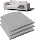 Couch Cushion Support for Sagging Seat - 20" x 20" High-Density Curved Foam Sofa Cushion Support Board, Couch Supporter for Under The Cushions, Grey Set of 3