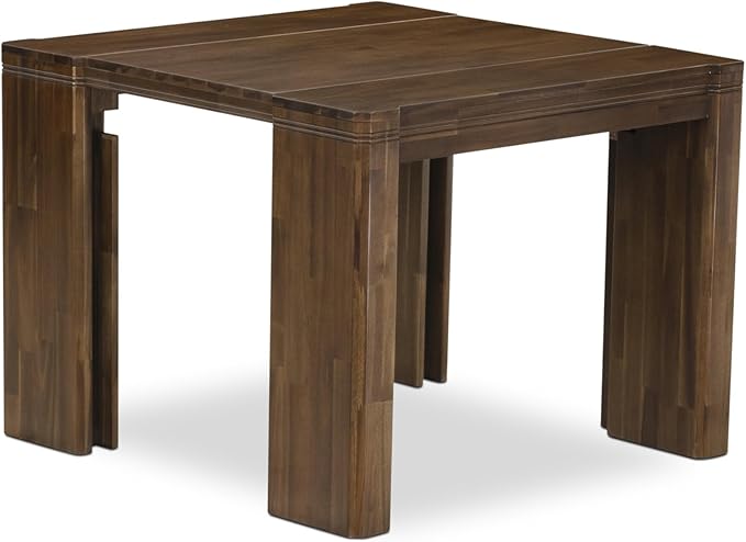 X12SI-0C8-04 - 14 Pieces Mid Century Dining Table Set contains an Extendable Rectangle Kitchen Table, 1 Coffee Table and 12 Dining Chairs, 39x120 Inch, Antique Walnut