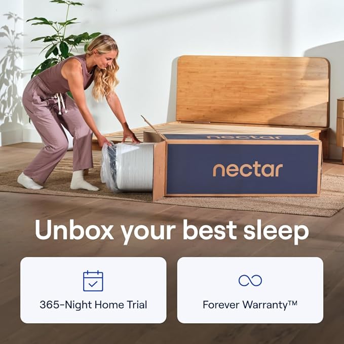 Nectar Premier 13” Twin XL Mattress - Medium Firm - Contouring Memory Foam - Cooling Upgrade - 2” Pressure Relief Layer - Mattress in a Box - 365-Night Trial & Forever Warranty
