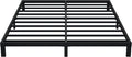 7 Inch King Bed Frame No Box Spring Need, Low Profile Metal Platform King Size Bed Frame, Heavy Duty Support Bedframes King, Easy Assembly