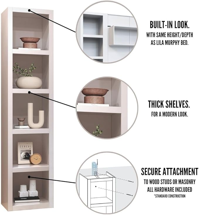 Oakland Living Grey 91-in Tall Wooden Bookcase Shelf