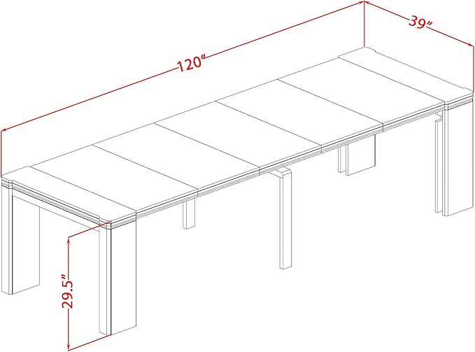 X07X1-B06-24 9-pc Modern Dining Room Table Set a Rectangular Dining Table and 2 wooden Benches and 7 Black Polyester Stackable Chair, 39x120 Inch, Wire Brushed Black