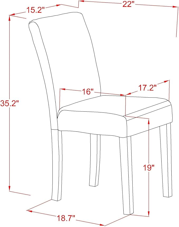 East West Furniture CAAB7-OAK-04 7 Piece Modern Dining Table Set Consist of a Rectangle Wooden Table and 6 Light Tan Linen Fabric Upholstered Chairs, 36x60 Inch, Oak