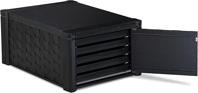 X07SI-BC6-48 - 10-Pc Dining Room Set a Rectangular Kitchen Table with a coffee Table and wooden Bench & 7 coffee Fabric Dining Chairs, 39x120 Inch, Wire Brushed Black