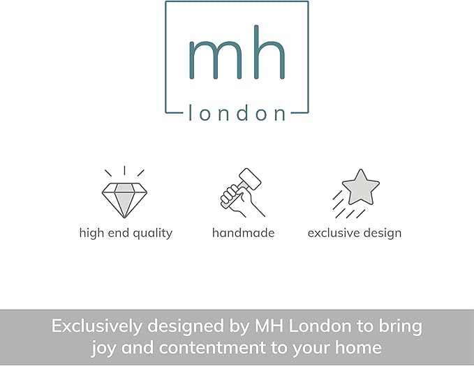 MH London Side Table - Konak End Table. Exclusively Designed Hand-Crafted Small Nightstand. Solid Wood Round End Table. Contemporary Accent Table for Bedrooms, Living Rooms and Home Office