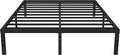 California King Metal Bed Frame, 14 Inch Heavy Duty Storage Platform Bed Frame with 2500lbs Steel Slats Support, Easy Assembly, Black