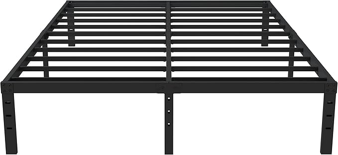 California King Metal Bed Frame, 14 Inch Heavy Duty Storage Platform Bed Frame with 2500lbs Steel Slats Support, Easy Assembly, Black