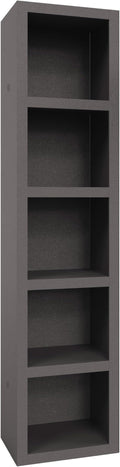 Oakland Living Dark Grey 85-in Tall Wooden Bookcase Shelf