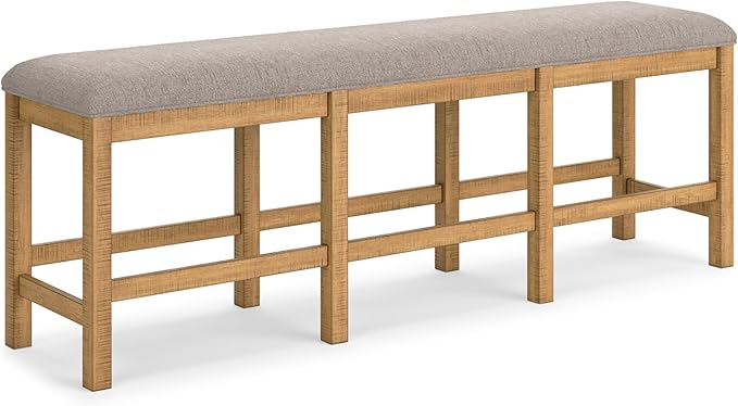 Signature Design by Ashley Havonplane 72" Counter Height Dining Bench, Brown