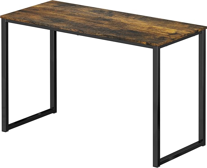 SHW Mission 32-Inch Home Office Computer Desk, Rustic Brown