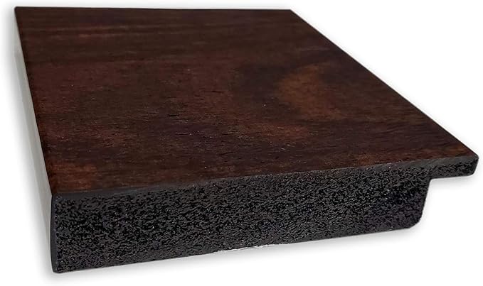 Amanti Art Brown Wall Mirror 29x23 Wildwood Brown Rectangle Bathroom Mirror for Wall Decor Living Room, Medium Rustic Farmhouse Frame, Hangs Horizonally and Vertically, Bathroom Decor, Beveled Edge