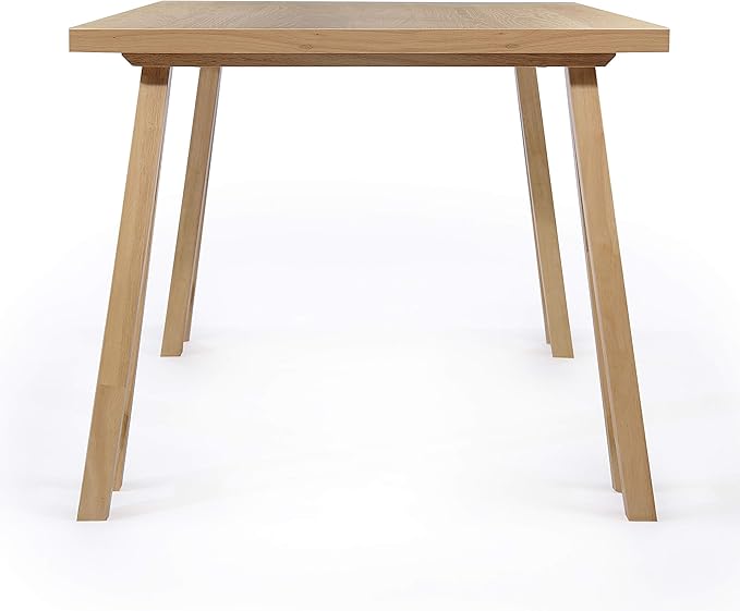 Christopher Knight Home Benson Mid-Century Modern 7 Piece Dining Set, Green Tea and Natural Oak