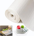 Beautysaid Shelf and Drawer Liner for Kitchen Cabinet, Non Adhesive Non Slip Shelf Paper Waterproof Washable Thickened for Dresser Pantry Shelve Bathroom Protector Liner(White,12 in x 20FT)