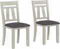 Solid Wood Dining Table, Part of Dining Table Set- Mix and Match Table, Chair, and Bench Sold Separately for Dining Room, Kitchen, Grey