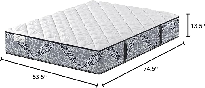 Kingsdown Firm Hybrid Mattress Full Cooling Gel Memory Foam Layer Multi-Layered Motion Isolation Cool Sleep Quilted Top Luxury Mattresses, 13.5-Inch Passions Merridale