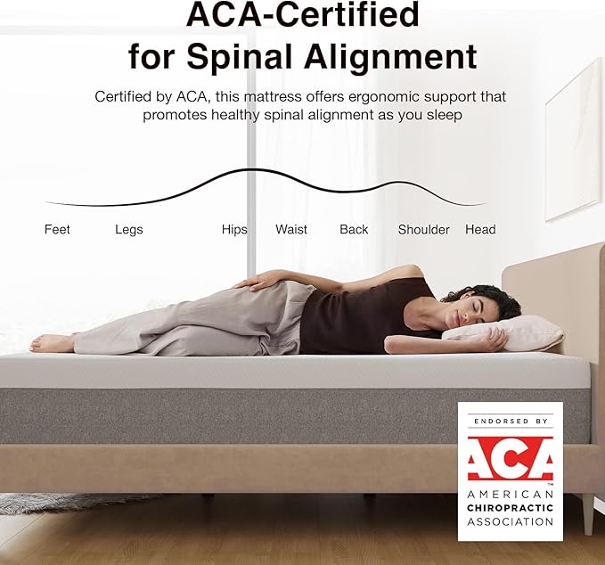 Novilla Mattress, 12 Inch Mattress California King with Gel Memory Foam for Comfortable Sleep & Pain Relief & Body Support, CertiPUR-US Certified