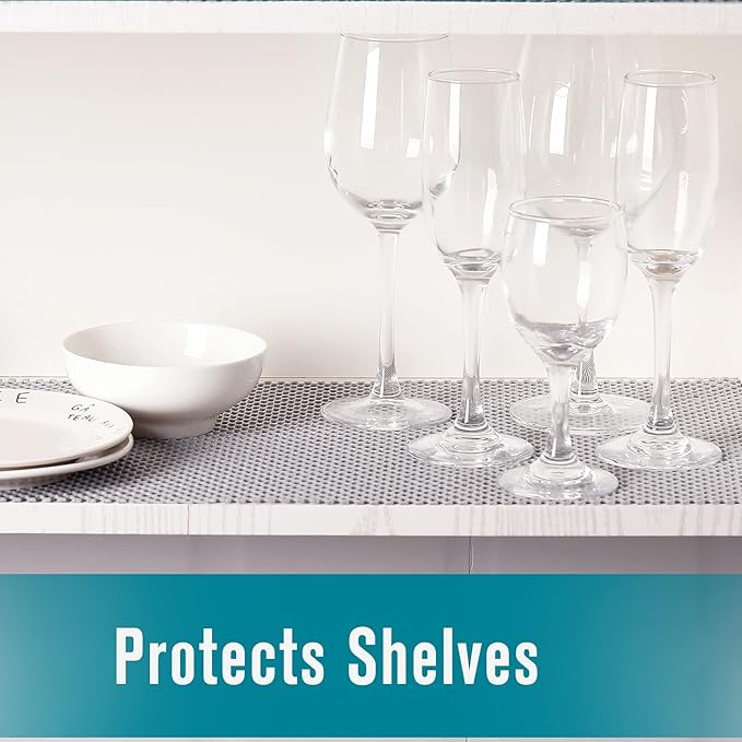 Shelf and Drawer Liner for Kitchen Cabinets Non-Adhesive, Non Slip Durable Strong Clean Long Size 12 Inches X 20 Feet, Shelves, Cabinets, Storage, Kitchen and Desks, Camel