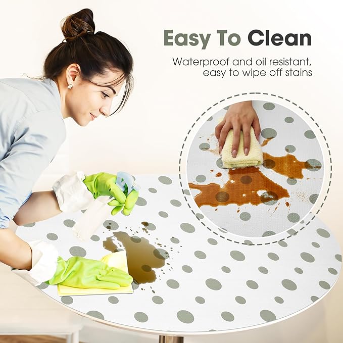 Beautysaid Shelf and Drawer Liner for Kitchen Cabinet, Non Adhesive Non Slip Shelf Paper Waterproof Washable Thickened for Dresser Pantry Shelve Bathroom Protector Liner(Polka Dot,18 in x 10 FT)
