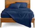 Bare Home Twin XL Sheet Set - College Dorm Size - Luxury 1800 Ultra-Soft Microfiber Twin Extra Long Bed Sheets - Deep Pockets - Easy Fit - Extra Soft - 3 Piece Set - Bed Sheets (Twin XL, Dark Blue)