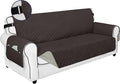 PureFit Reversible Sofa Couch Cover Water Resistant Couch Covers for 3 Cushion, Washable Furniture Cover with Non-Slip Foam and Adjustable Strap for Dogs, Pets (Sofa, Chocolate/Beige)