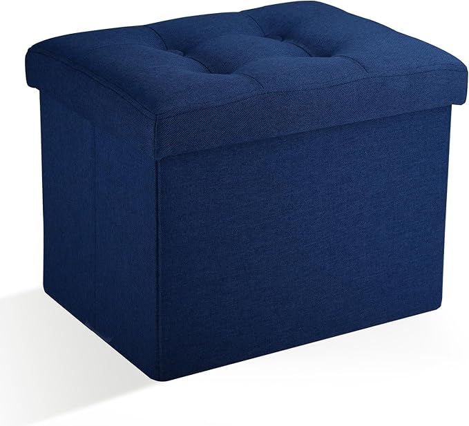 Ottoman Storage Ottoman Foot Rest Stool Foldable Bench with Storage Student Dormitory Bedroom and Entryway Storage 17 X 13 X 13