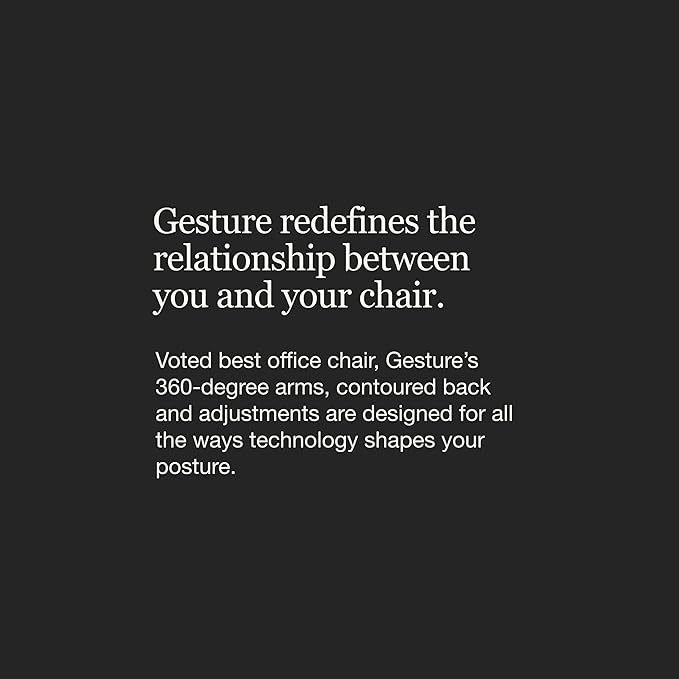 Steelcase Gesture Office Chair - Ergonomic Work Chair with Wheels for Carpet - Comfortable - Intuitive-to-Adjust for Desk - 360-Degree Arms - Tangerine Orange Fabric